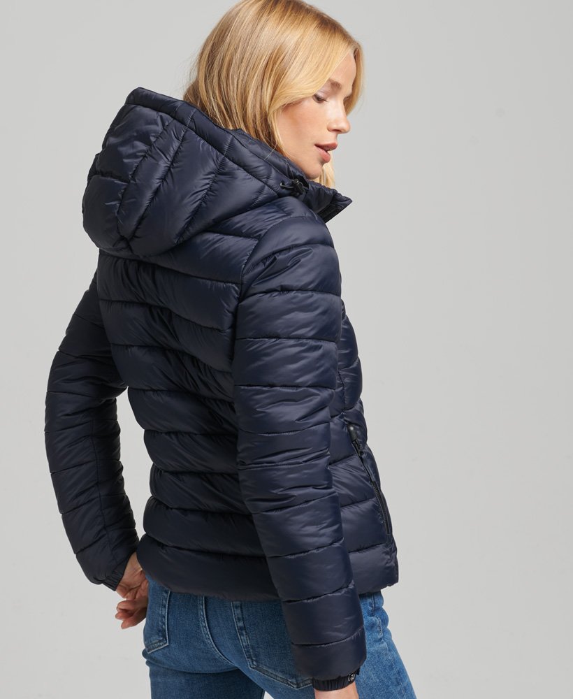 Navy Esme Hooded Down Puffer Coat, WHISTLES