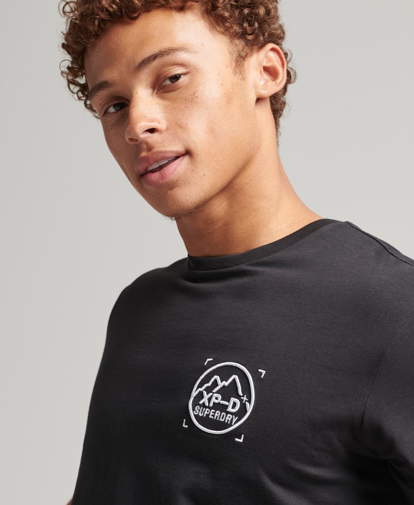 Mens - XPD Embroidered Loose T-Shirt in Black | Superdry UK