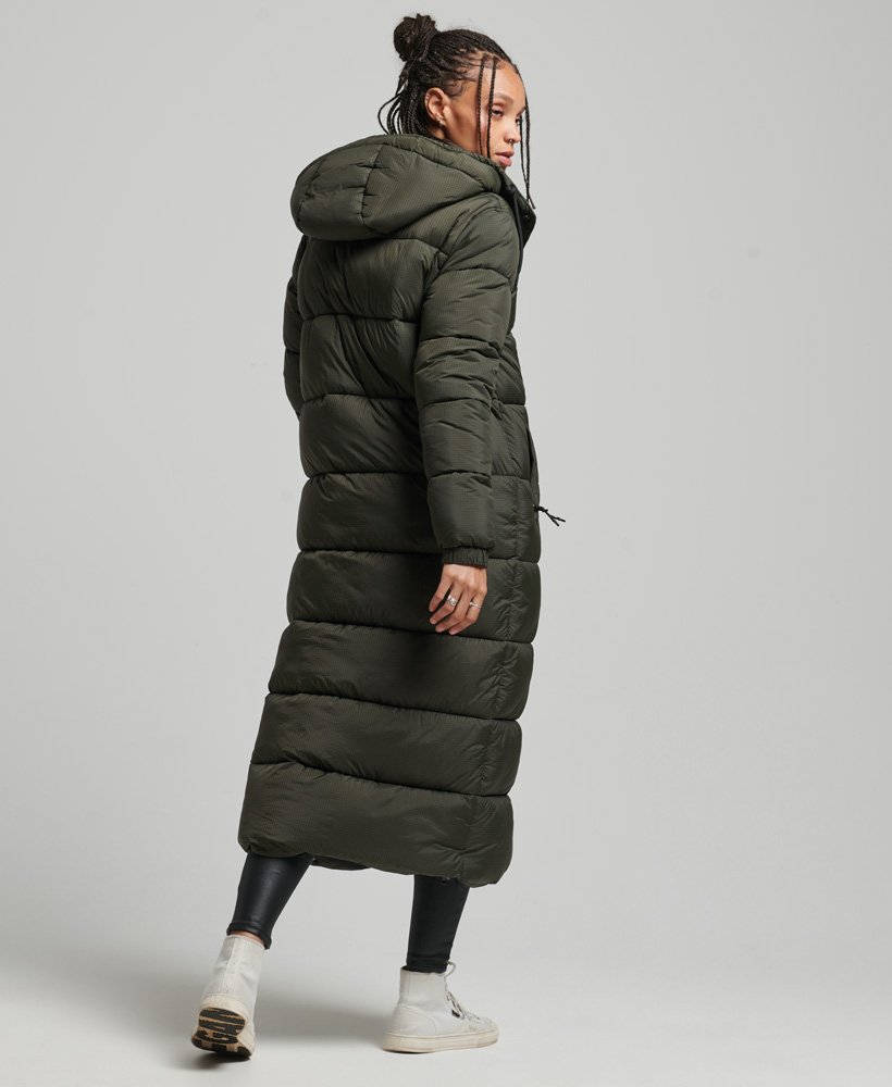 Saint tropez long clearance padded jacket with hood