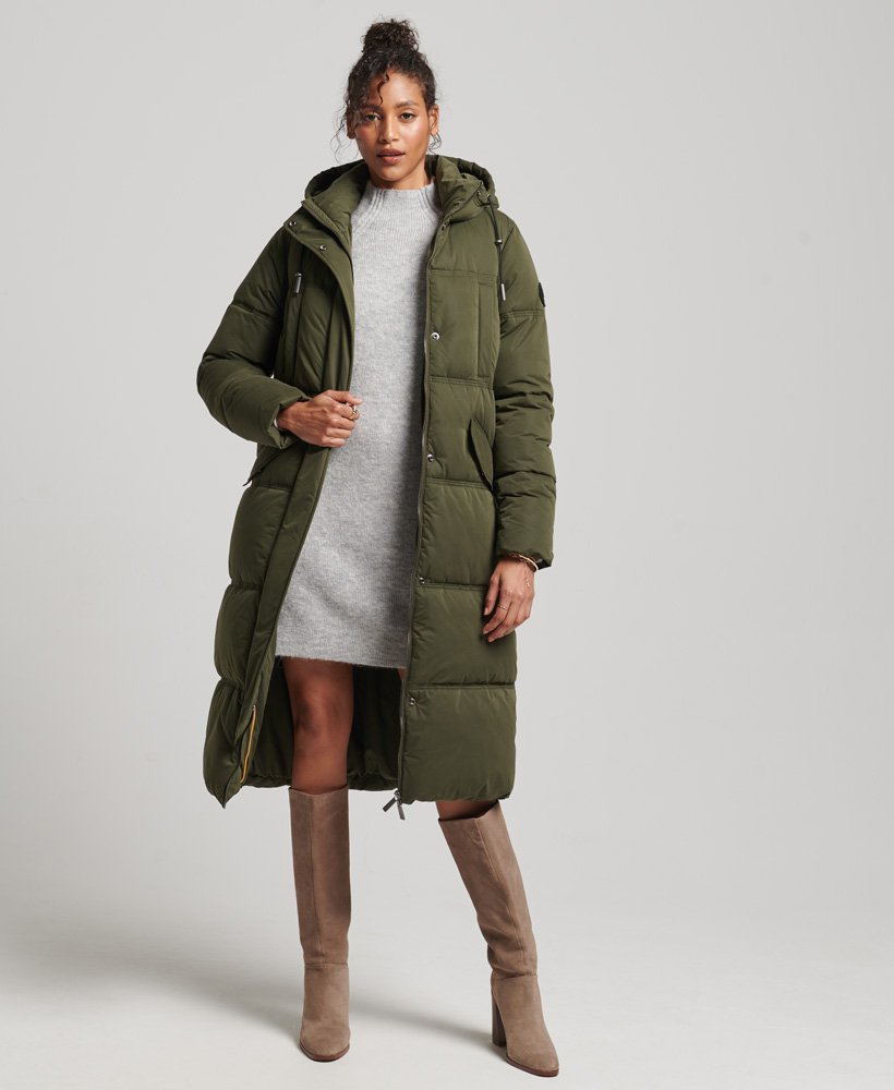 Superdry puffer shop coat womens