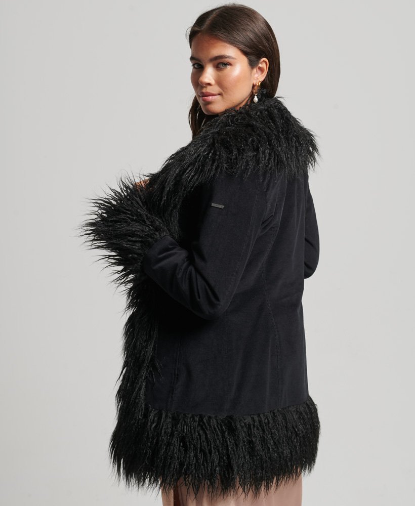 Manteau Fille NEXT Rembourré Imperméable Avec Doublure Fausse Fourrure - Chaud Et Stylé Pour L'hiver