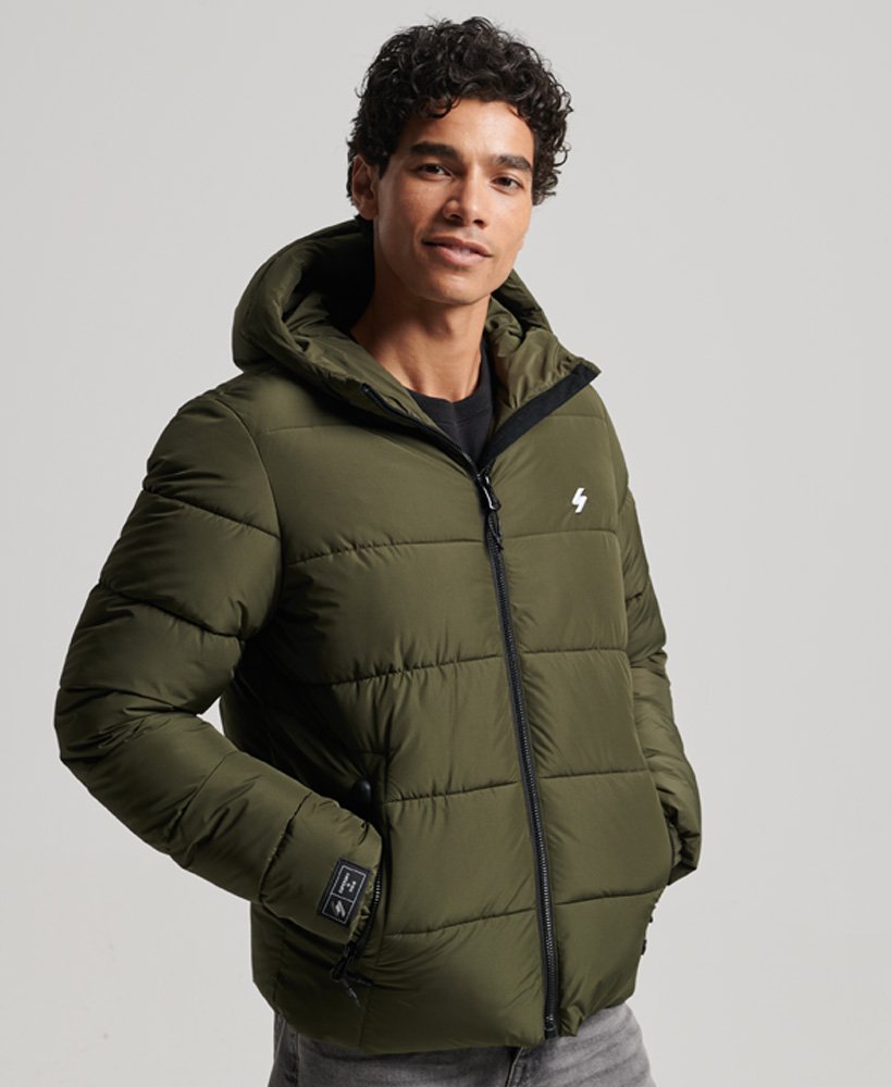 Superdry Hooded Sports Puffer Jacket - Men's Mens Jackets