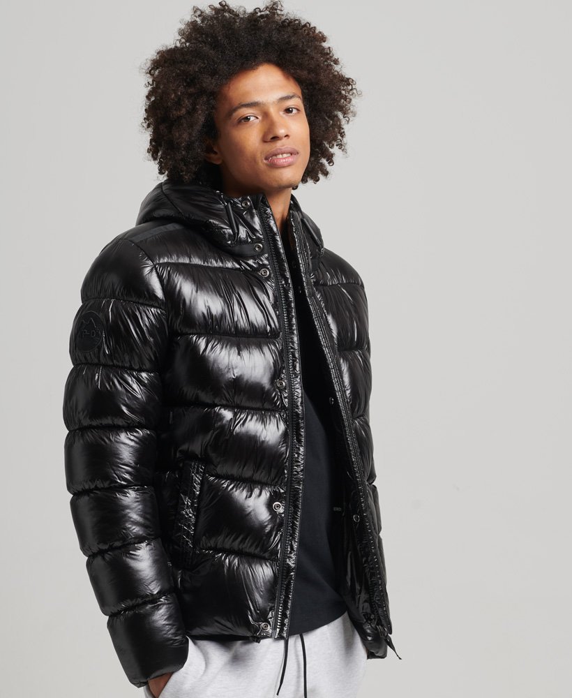 Men's - XPD Sports Luxe Puffer Jacket in Black | Superdry UK