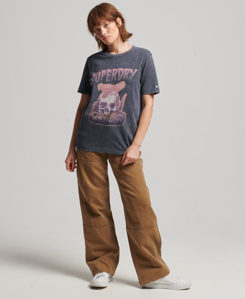 Superdry Womens Brand Mark Metal T-Shirt | eBay