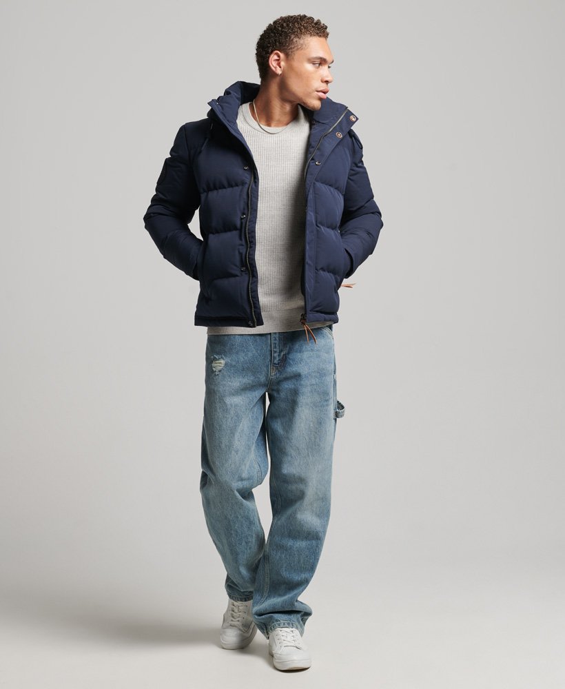 Dark blue 2024 puffer jacket mens