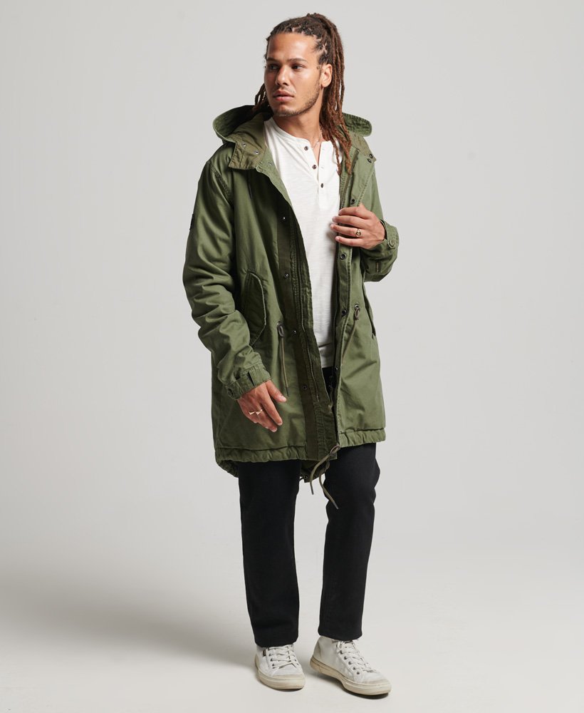 Mens lightweight 2025 fishtail parka