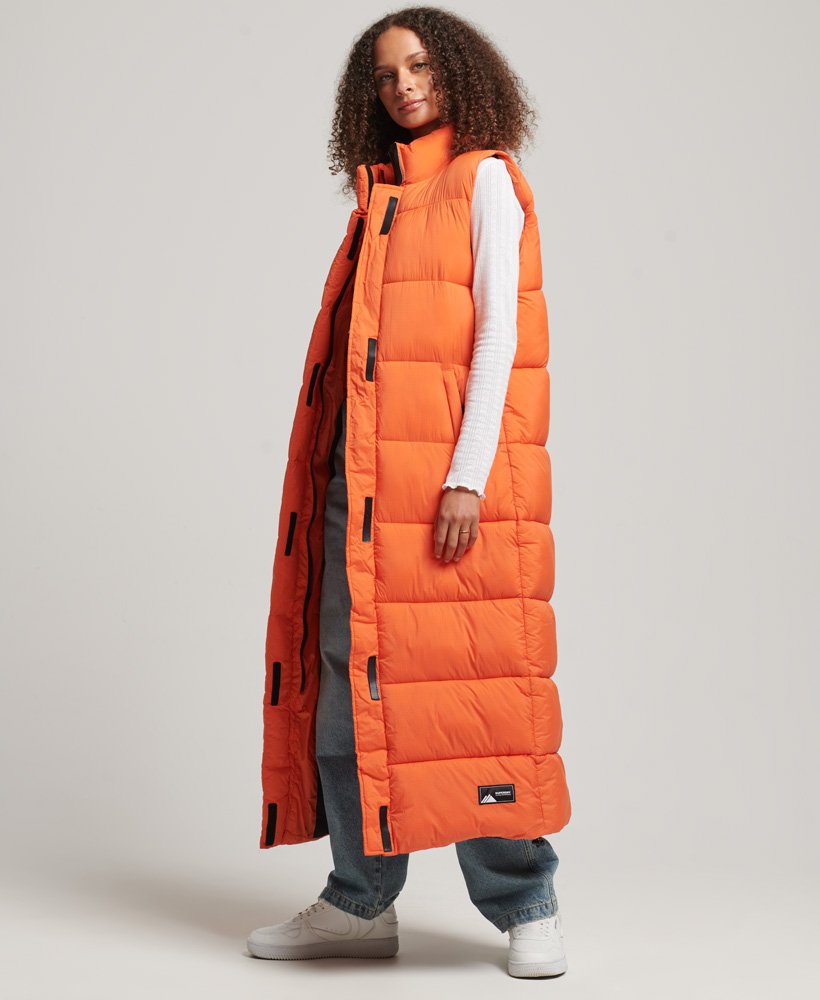 gilet long superdry