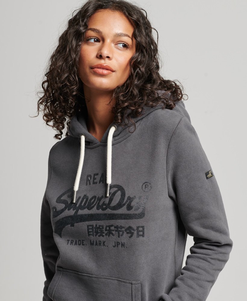 Women's Embellished Hoodie in Charcoal