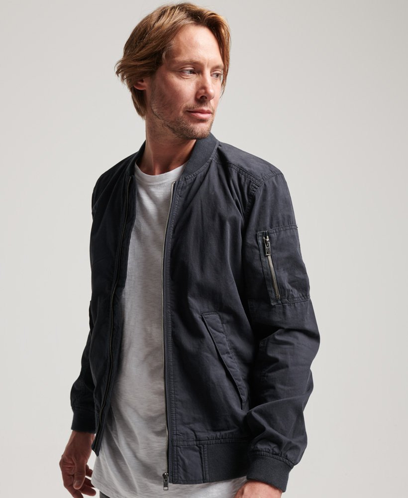 Men s Rookie Duty Bomber Jacket in Navy Superdry UK