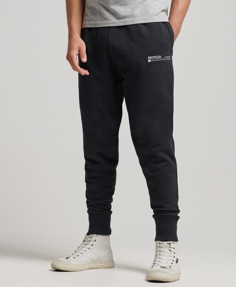 Mens - Recycled Micro Top Joggers in Black | Superdry