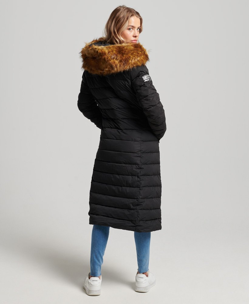 Womens - Arctic Long Puffer Coat in Black