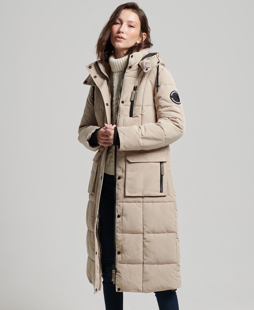 Together Stone Longline Trench Coat