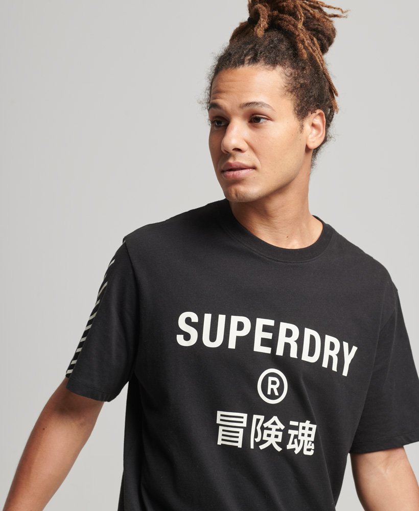 Black Code Men\'s Core in Sport T-Shirt | Superdry US