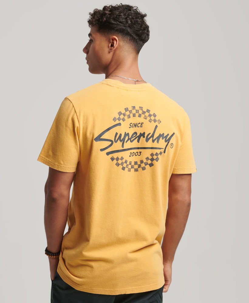 Superdry Men's Ringspun Allstars Bm Vintage Re-issue T-shirt Yellow /  Springs Yellow