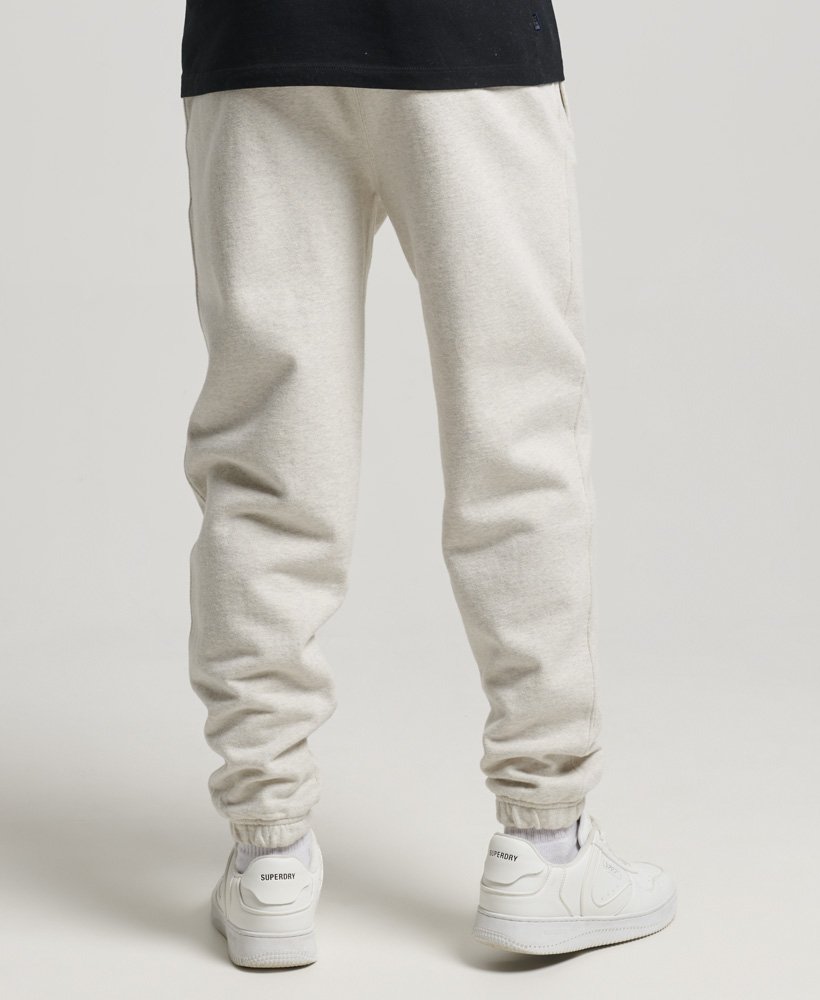 Mens - Essential Overdyed Joggers in Oatmeal Marl | Superdry