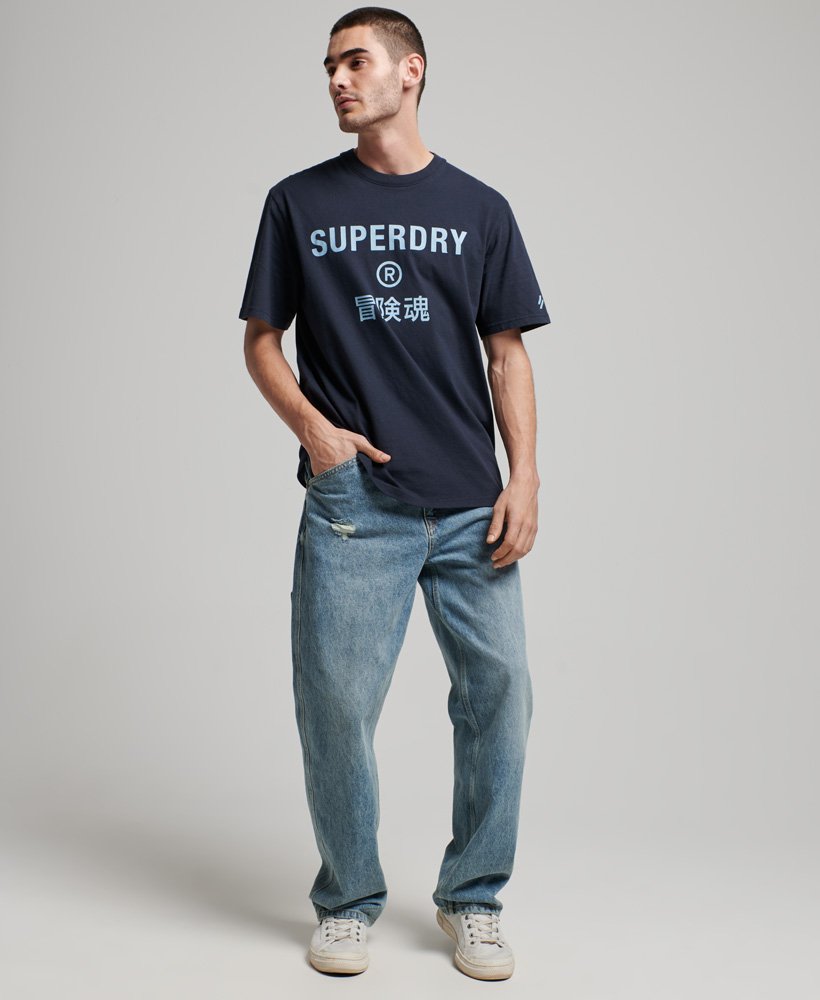 Men\'s Code Core Superdry in US Eclipse | Navy Sport T-Shirt