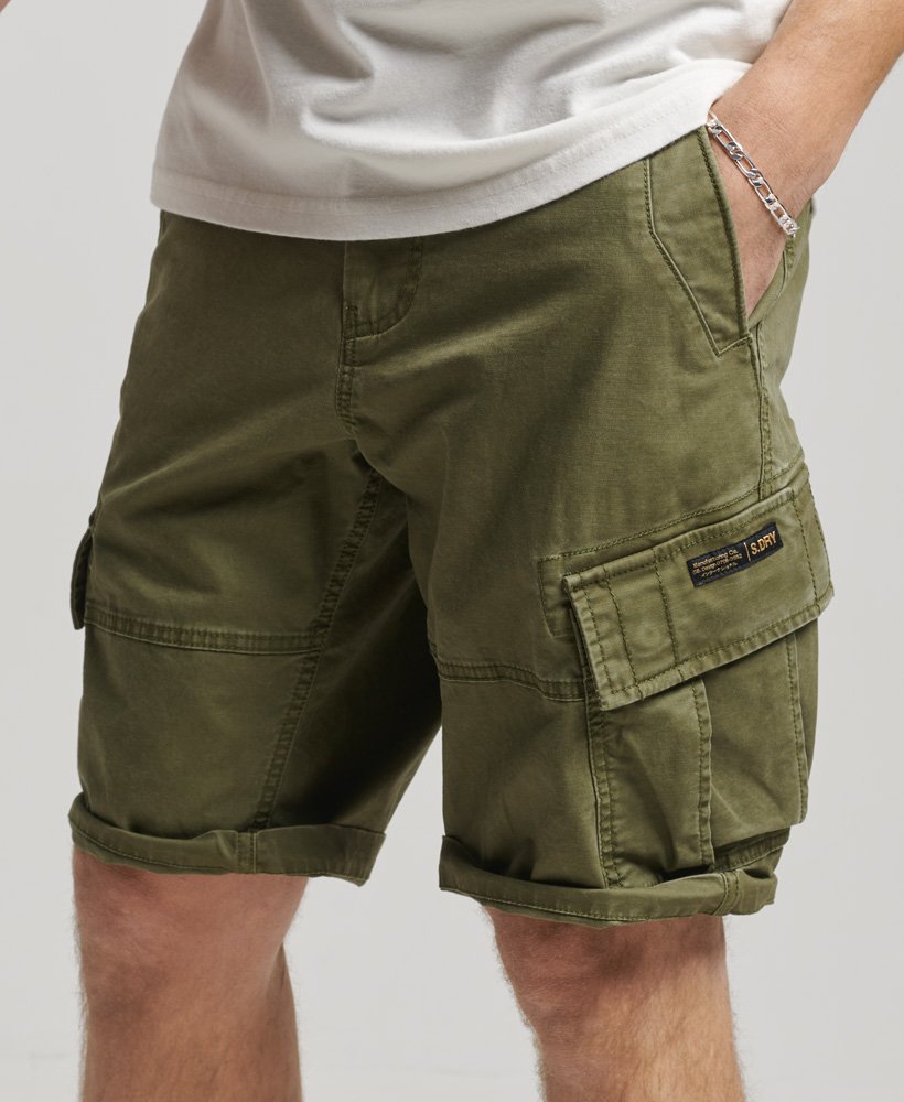 Men's Organic Cotton Core Cargo Shorts in Authentic Khaki