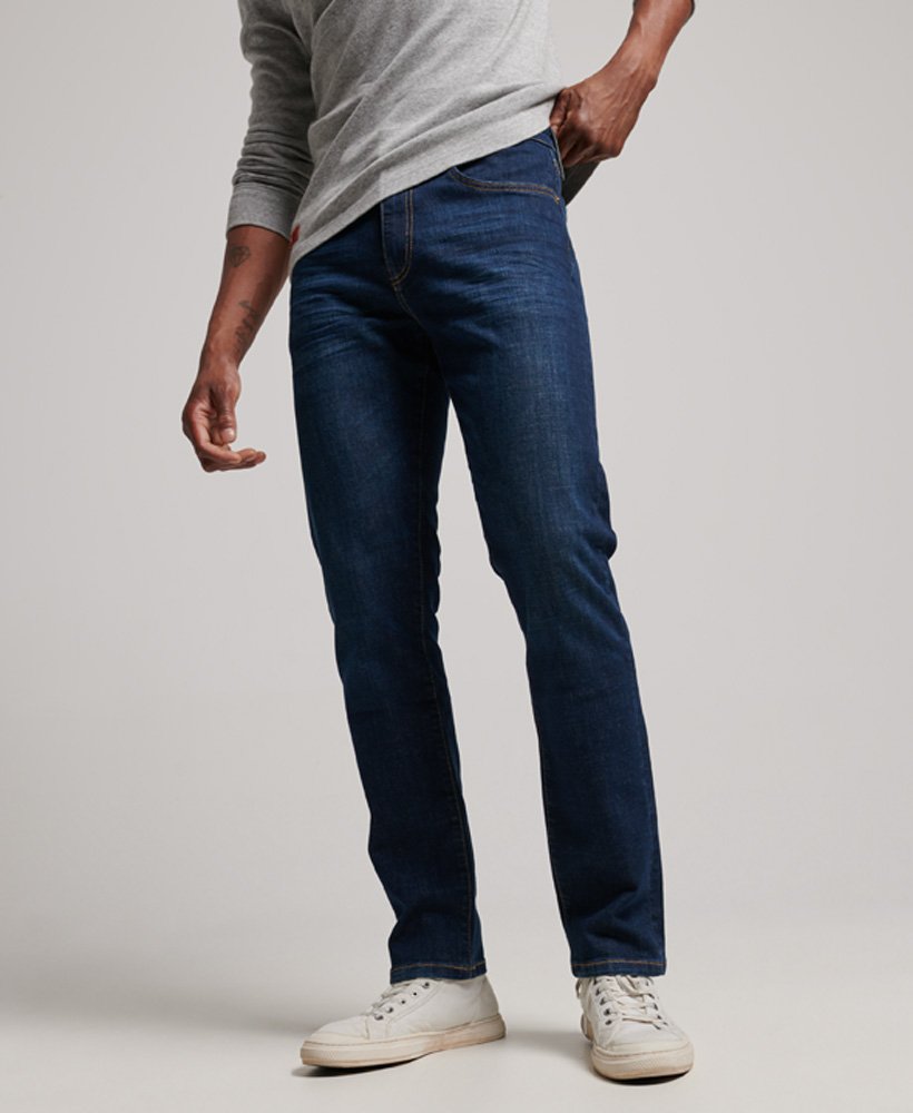 Zeker schudden historisch Mens - Organic Cotton Slim Straight Jeans in Blue | Superdry UK