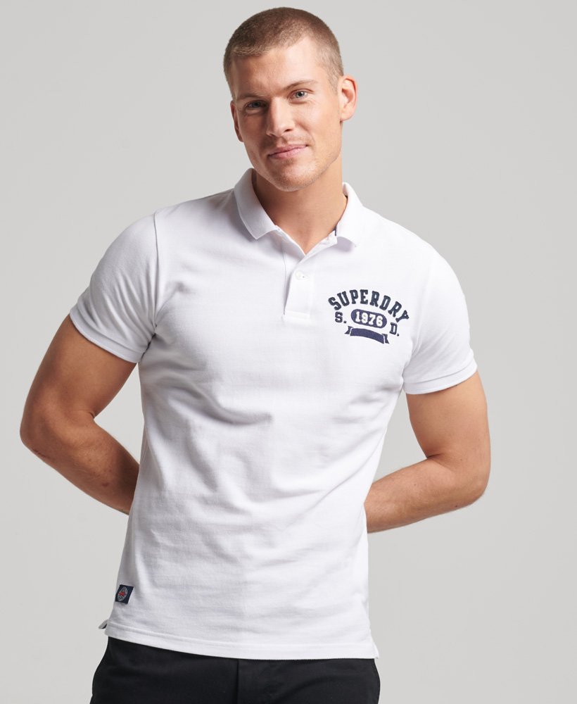 somersault noise Athletic Men's Superstate Polo Shirt in White | Superdry US
