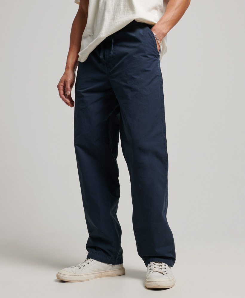 Mens - Woven Joggers in Eclipse Navy | Superdry UK