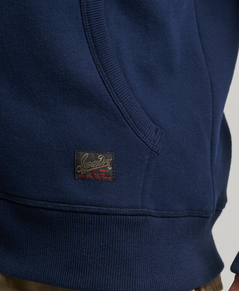 Mens - Vintage Collegiate Zip Hoodie in Rich Navy | Superdry UK