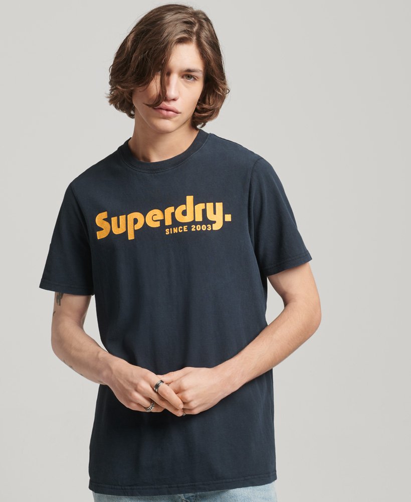| T-Shirt Superdry in Classic Terrain Black Vintage US Men\'s