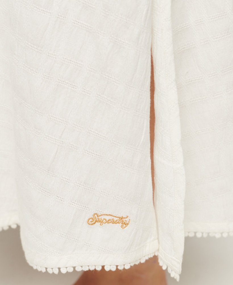 Womens - Vintage Long Halter Cami Dress in Cream | Superdry UK