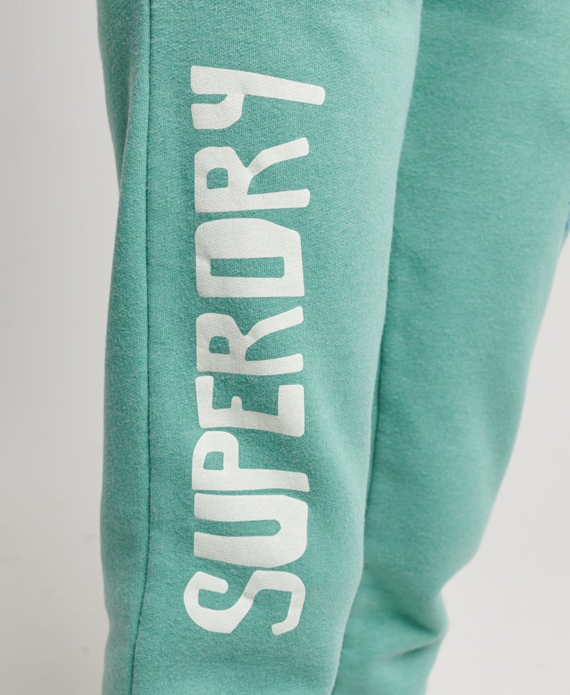 Womens - Vintage Cali Cut Out Joggers in Beryl Green Marl | Superdry UK