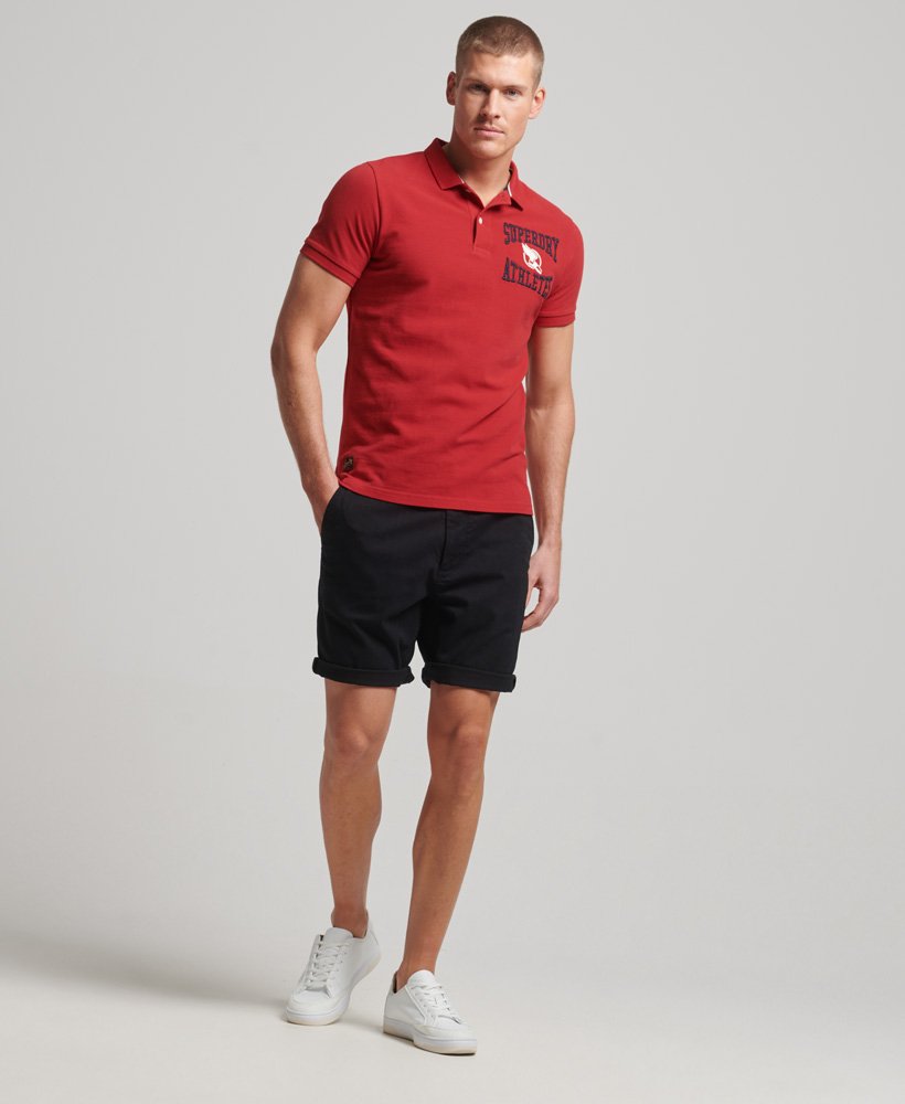 Mens - Superstate Polo Shirt in Varsity Red 1 | Superdry UK