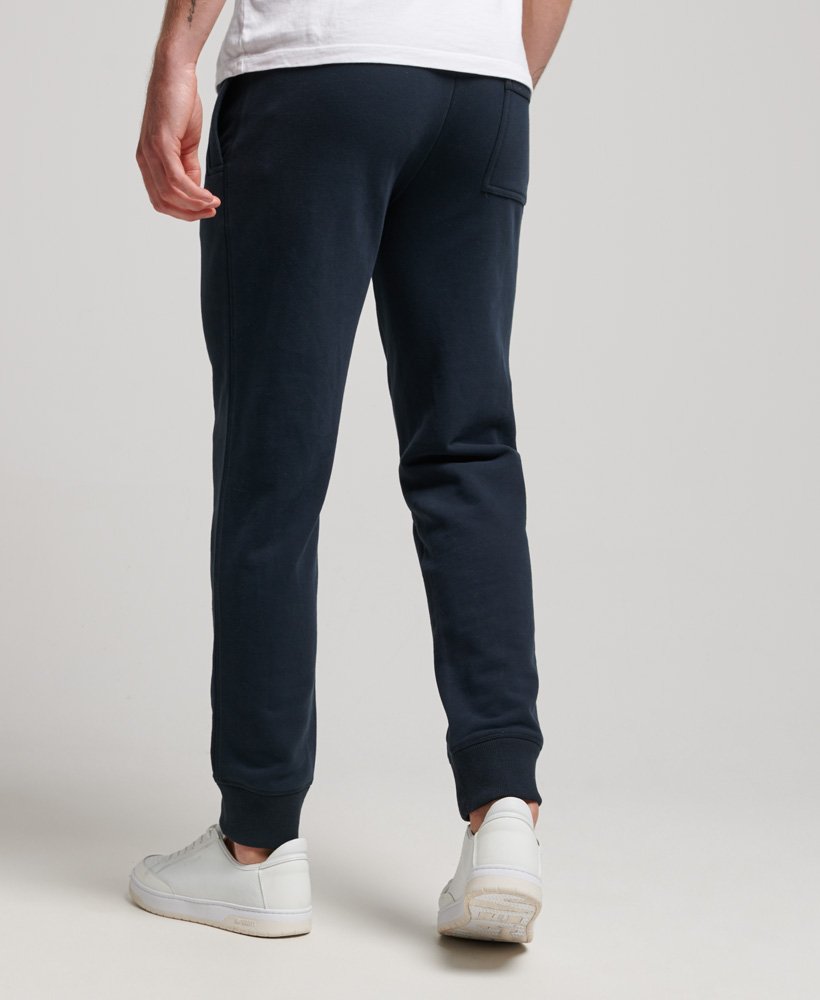 Mens - Vintage Logo Embroidered Unbrushed Joggers in Eclipse Navy ...