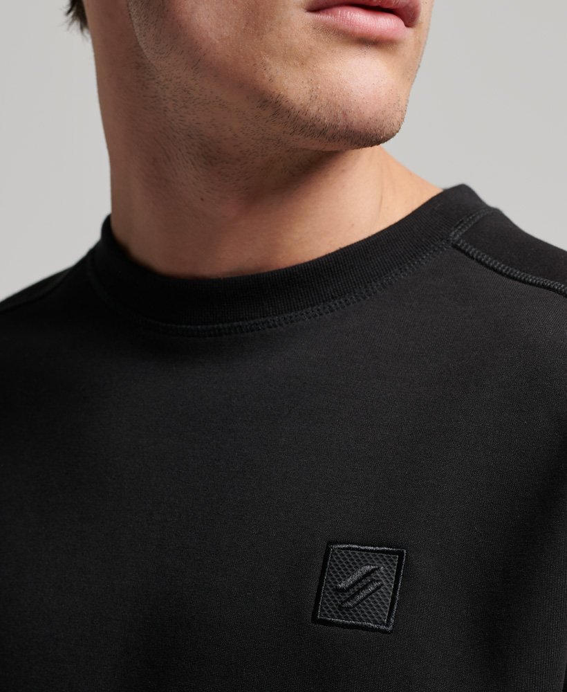 Mens - Tech Crew Sweatshirt in Black | Superdry UK
