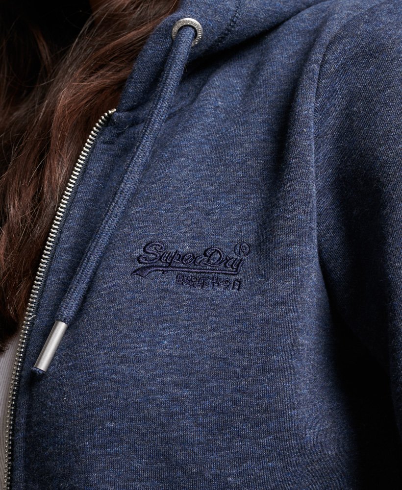 Superdry Vintage Logo Embroidered Zip Hoodie - Women's Products