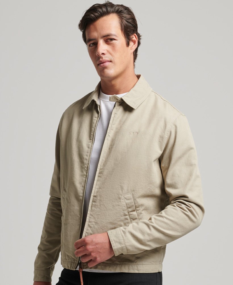 Veste Harrington Vintage Unisexe – Style Rétro Années 70, Doublure Tartan, Poches à Rabat