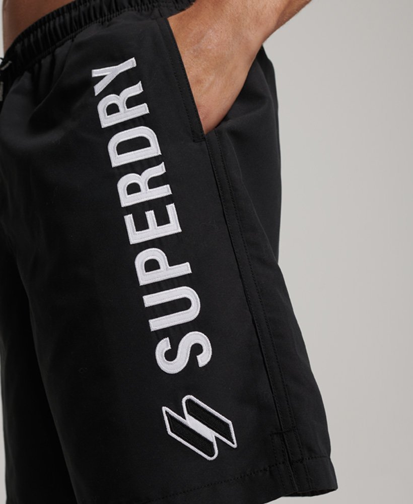 Superdry Applique  inch Recycled Swim Shorts   Mens Mens Swim shorts