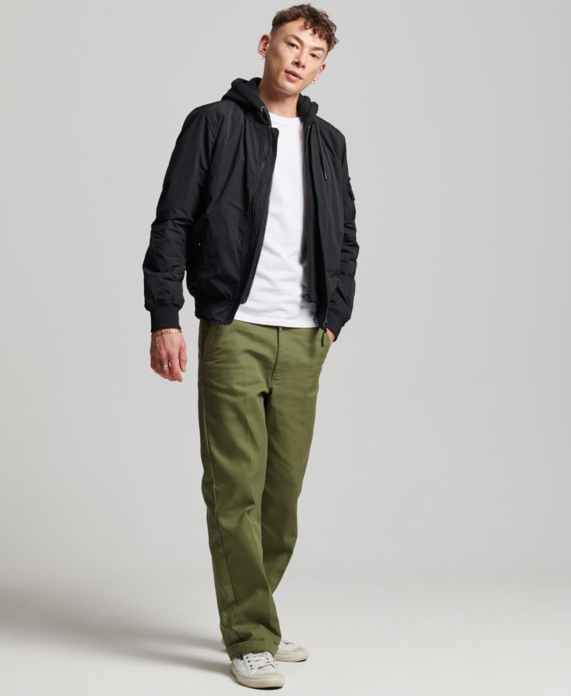 Blue Jay Men's Bomber Jacket - Military Style Windbreaker Coat For Fall & Winter