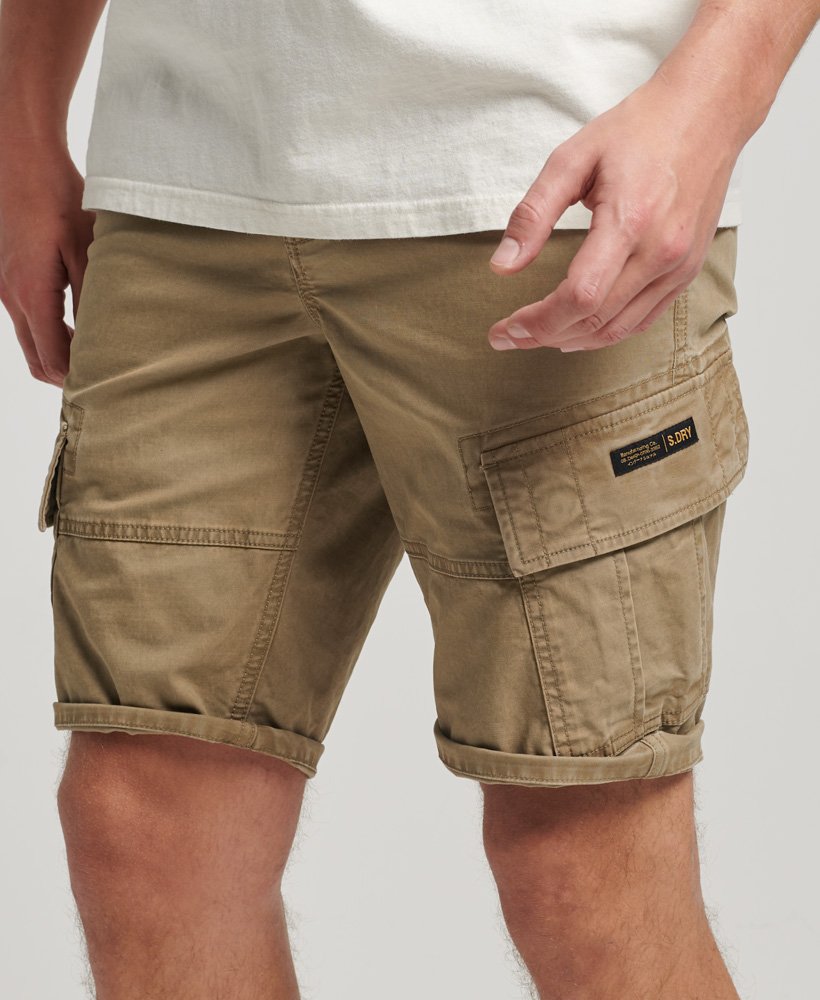 Men's Organic Cotton Core Cargo Shorts in Dress Beige