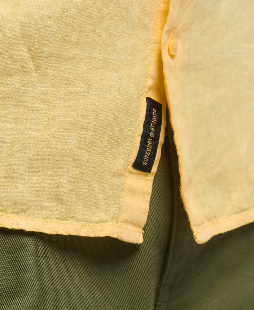 Superdry UK Studios Casual Linen Shirt - Mens Sale Mens View-all