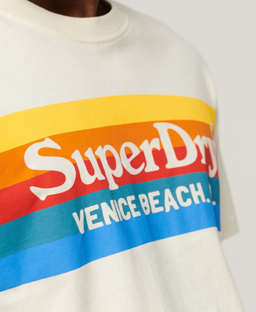 Men's Vintage Venue T-Shirt in Off White | Superdry US