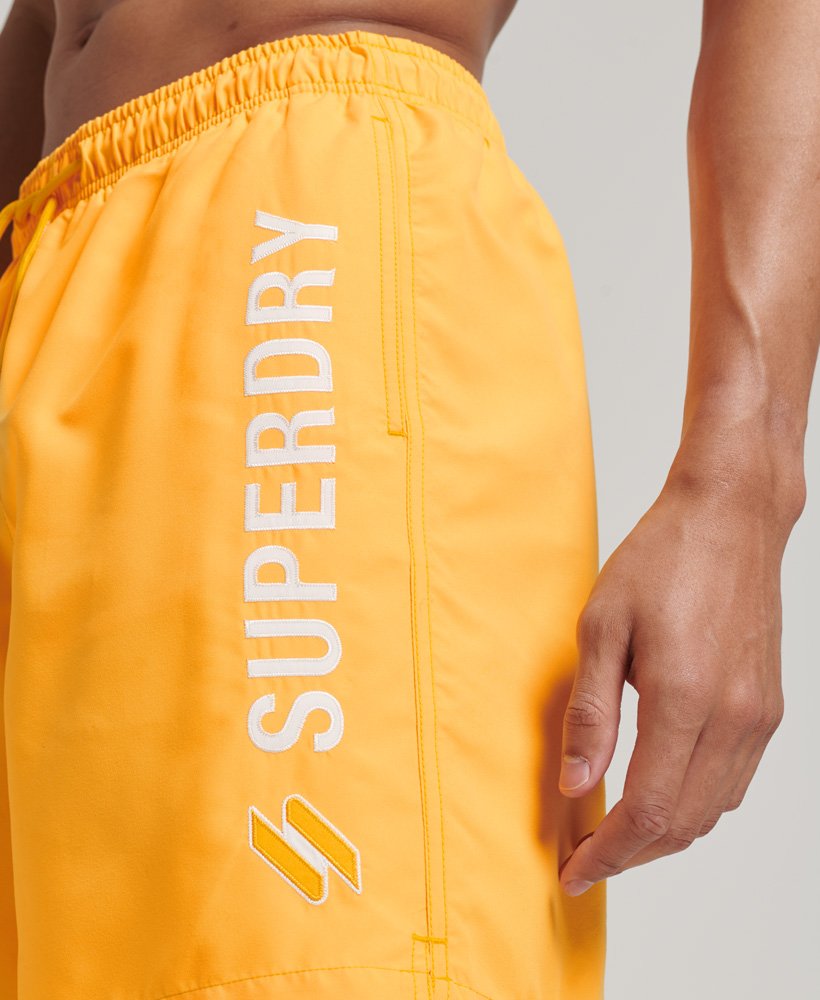 Superdry Code Applique 19 inch Recycled Swim Short - Mens Outlet Mens