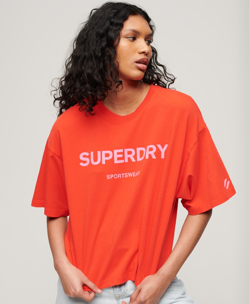 let at blive såret To grader Afrika Superdry Core Sport T-shirt i økologisk bomuld - Damer Damer T-shirts