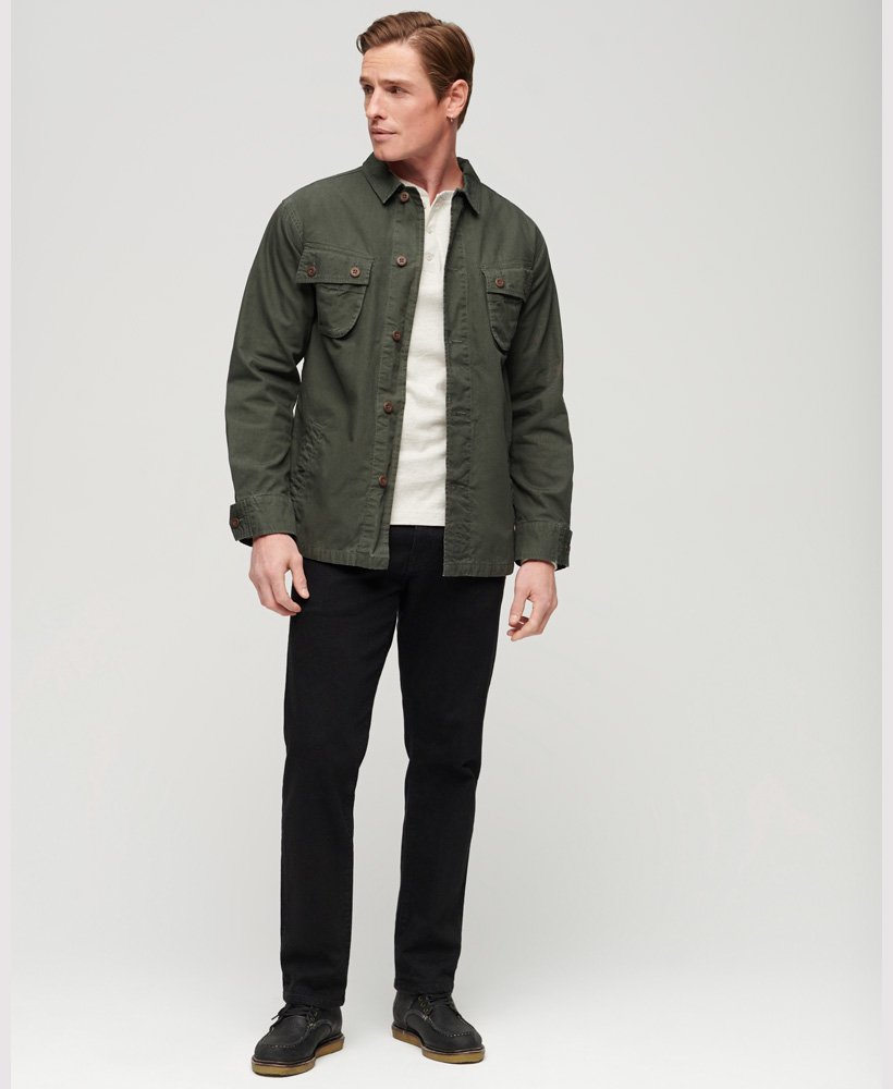 Men's Military Overshirt Jacket in Green Superdry IE