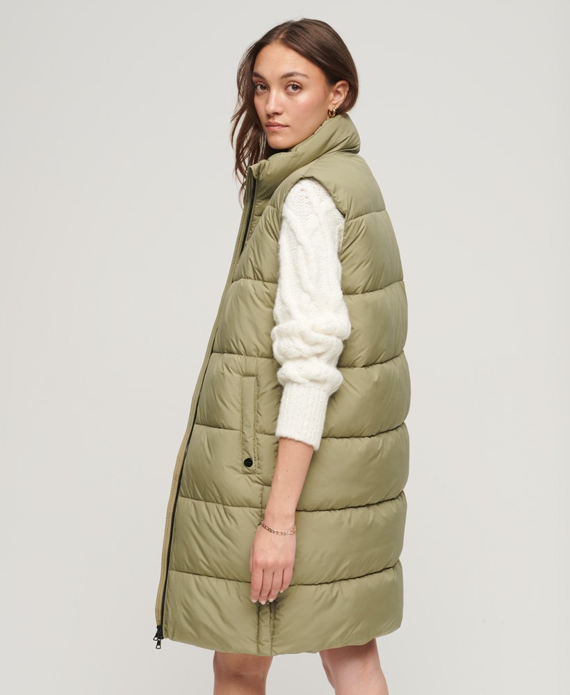 Superdry Longline Quilted Gilet - Women's