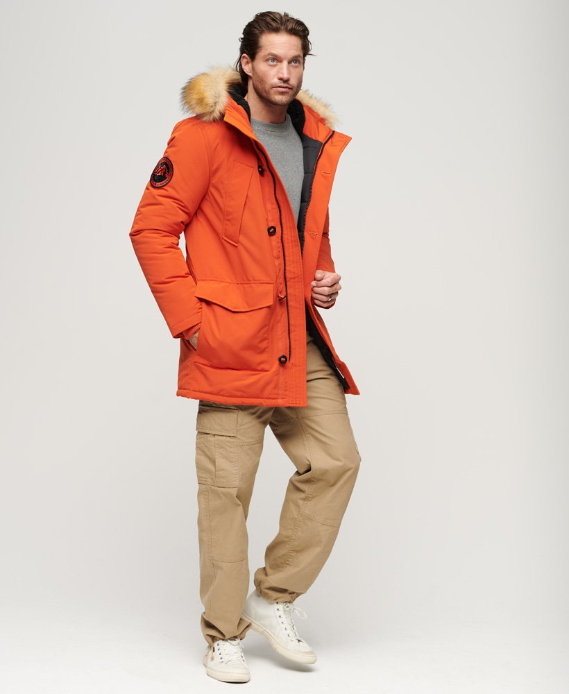 Superdry Everest Faux Fur Hooded Men\'s Parka - Jackets Mens Coat
