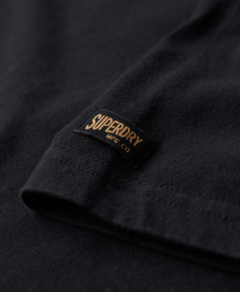 Logo Black | Jet Superdry Embossed US Vintage in T-Shirt Men\'s