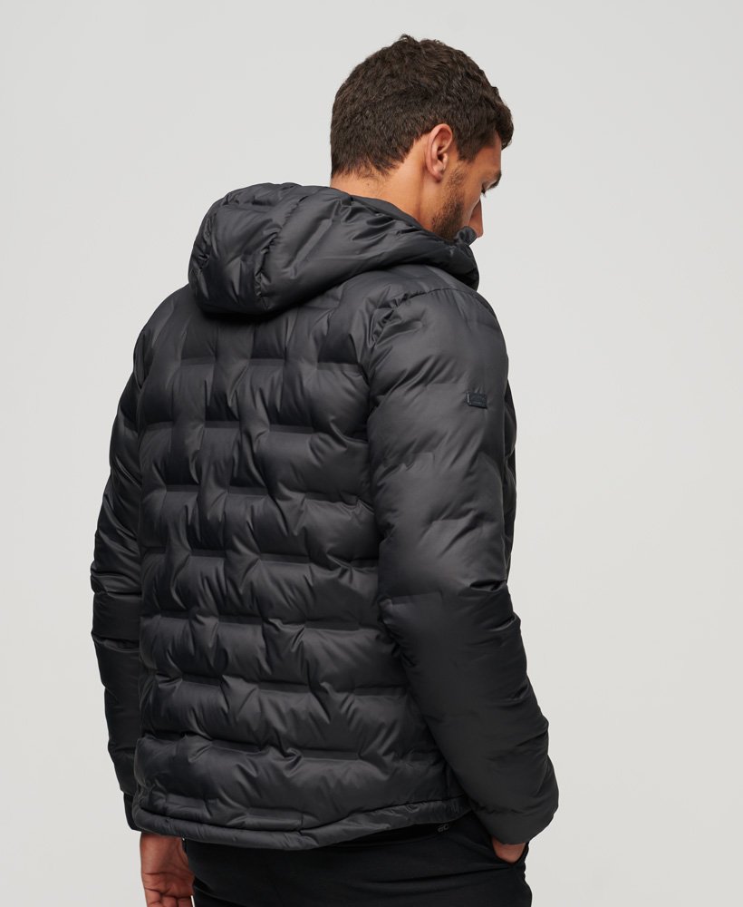Men's - Short Quilted Puffer Jacket in Black | Superdry UK