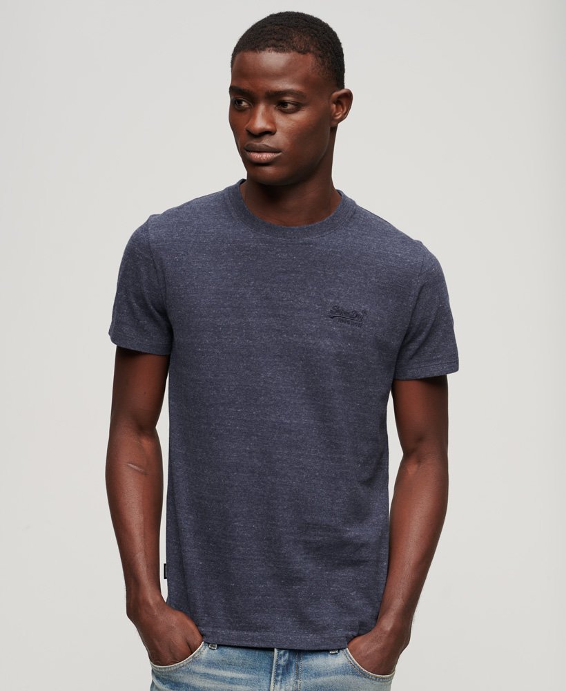 T-shirt à coupe ajustée homme – 100 - Bleu indigo vif, [EN] NO DYE