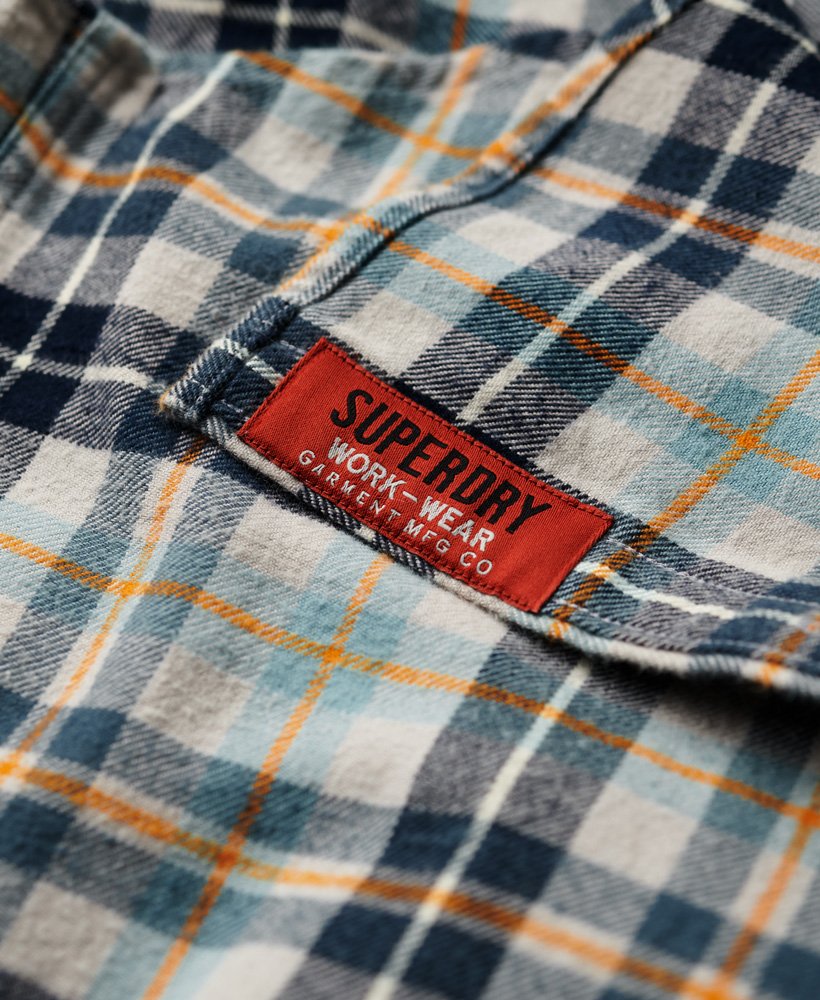 Men's - Organic Cotton Lumberjack Check Shirt in Canyon Check Light ...