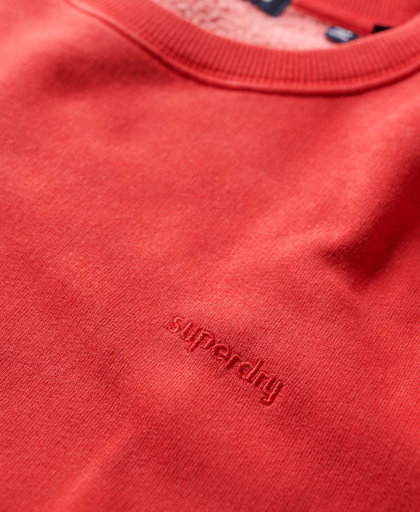 Mens - Vintage Washed Sweatshirt in Varsity Red | Superdry UK