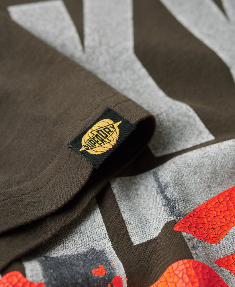 Mens - Photographic Skate Logo T-Shirt in Dark Grey | Superdry UK