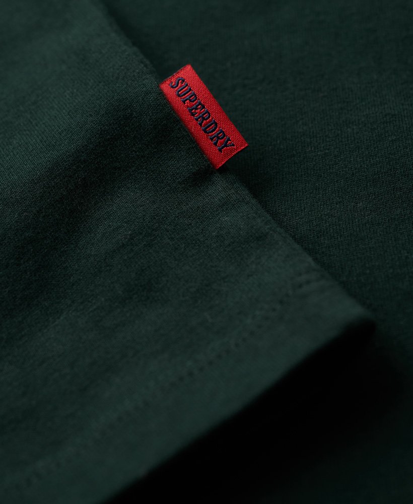 Mens - Organic Cotton Essential Small Logo T-Shirt in Forest Green ...